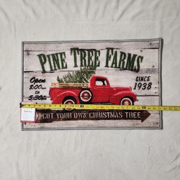 New Christmas Rug "Pine Tree Farms" - Picture 2 of 4